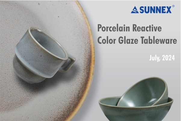 Sunnex Porcelain Reactive Color Glaze servise