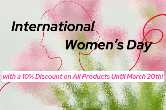 International Women's Day Sale: Nyt 10% rabatt på hvert kjøp!