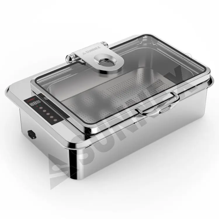 Rustfritt stål 8,5L innebygd buffé Chafer