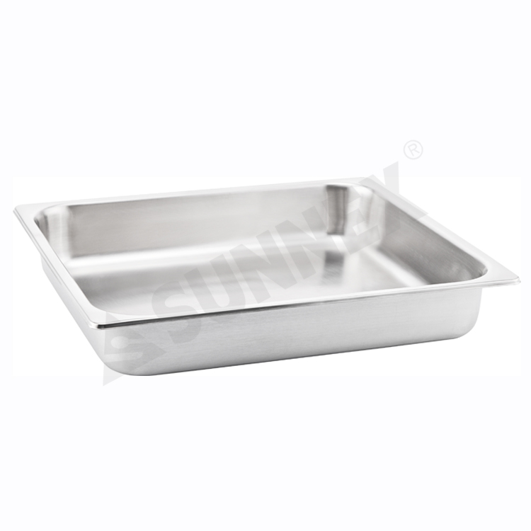 Rustfritt stål Anti-Jam Standard Weight Hotel GN Food Pans